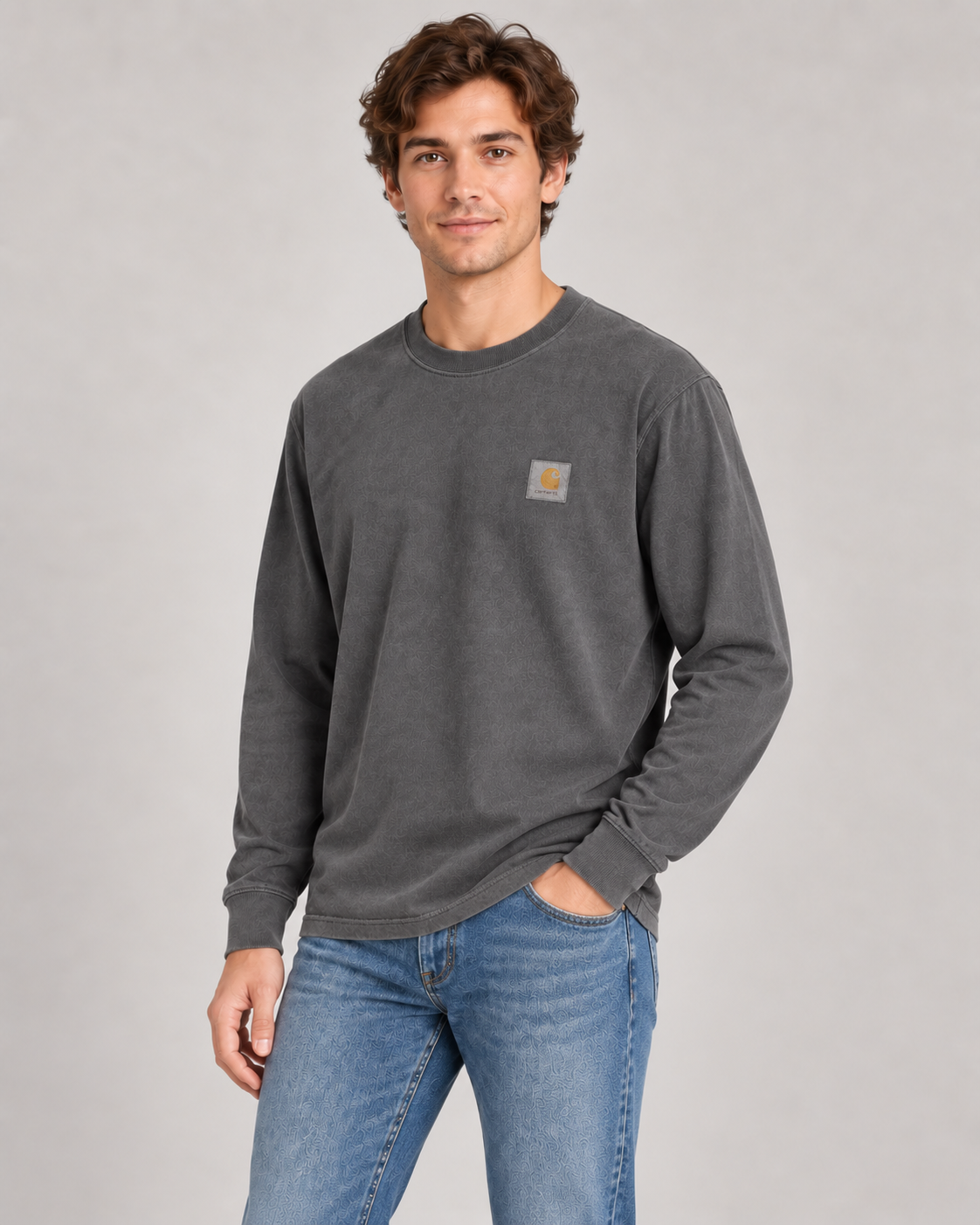 Carhartt Nelson Tops – Grey – second product view