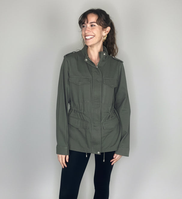 Pure Cotton Utility Jacket, 2 Colours
