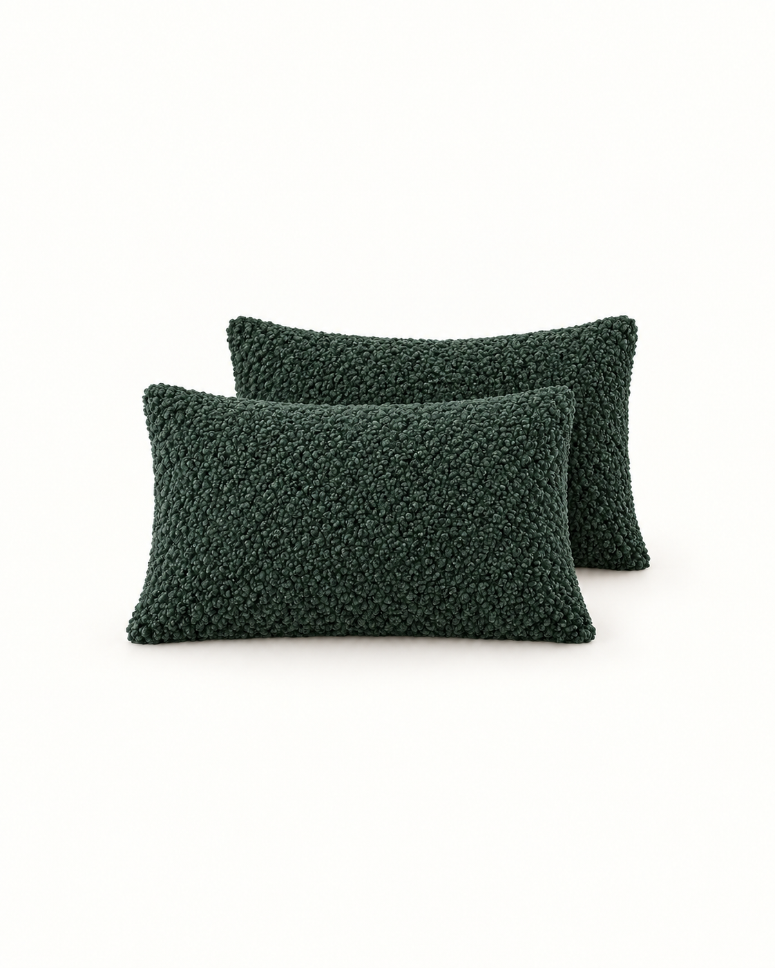 2 Pack Borg Fleece Pillowcases - Dark Green
