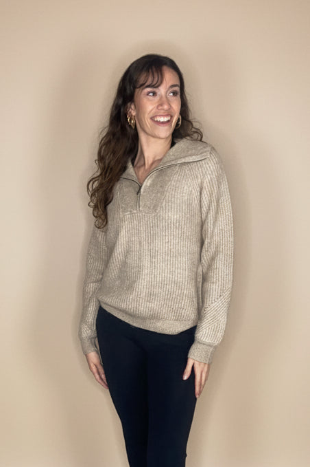 Knitted 1/4 Zip Jumper, 3 Colours