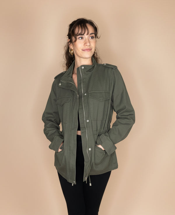 Pure Cotton Utility Jacket, 2 Colours