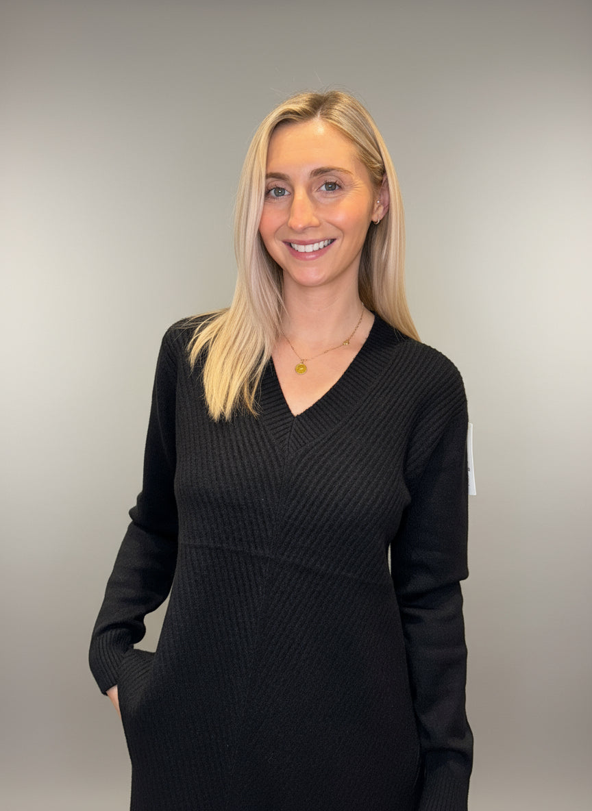 Cashmere Collection V Neck Knitted Ribbed Jumper, 8 Colours