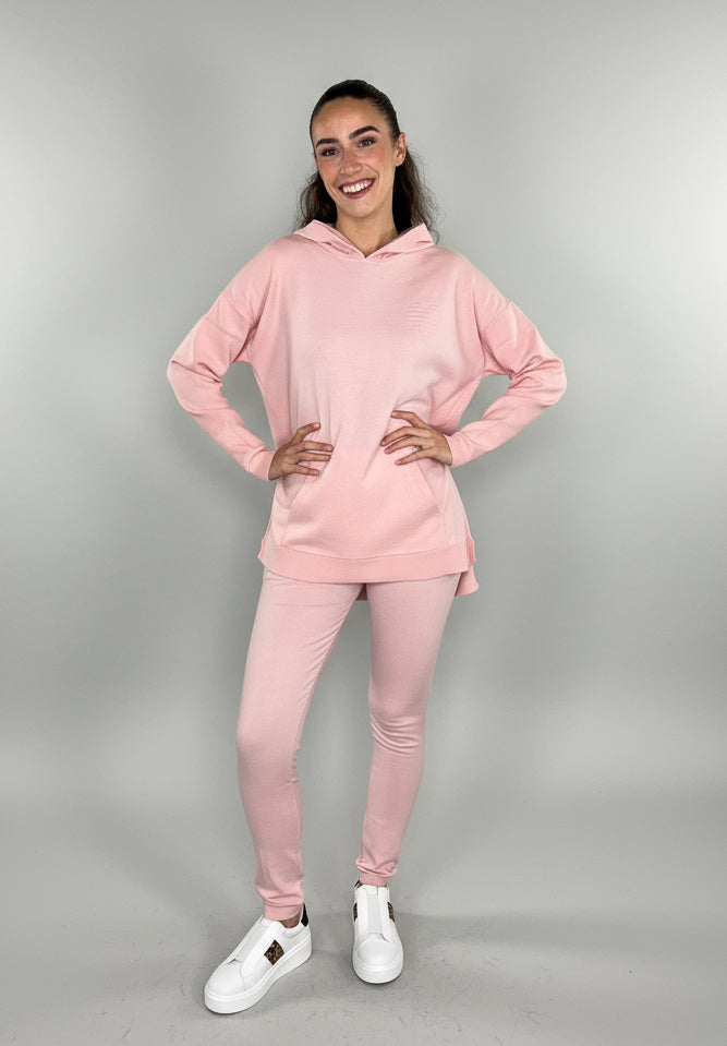 Soft Knit Hooded Lounge Set Heart Detail, 3 Colours