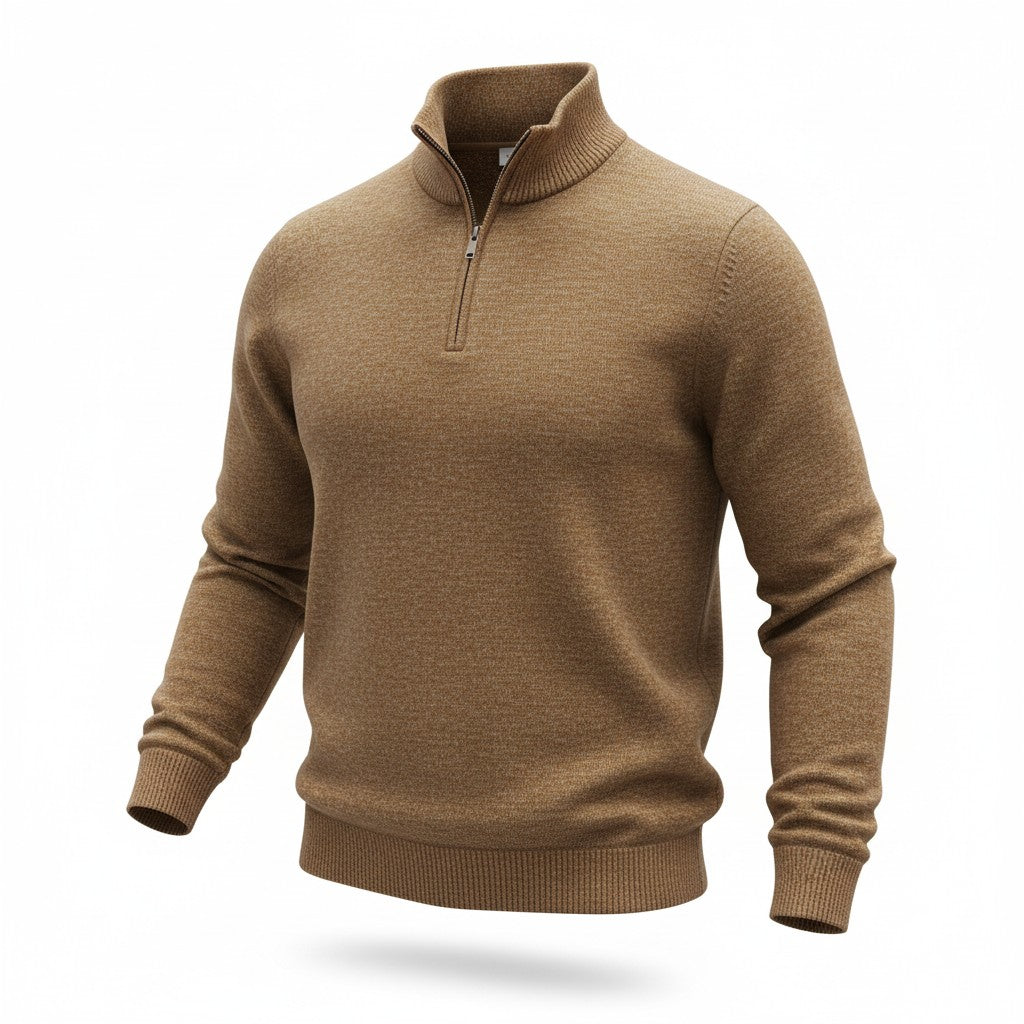 Wrangler Mens Quarter Zip Blue Large