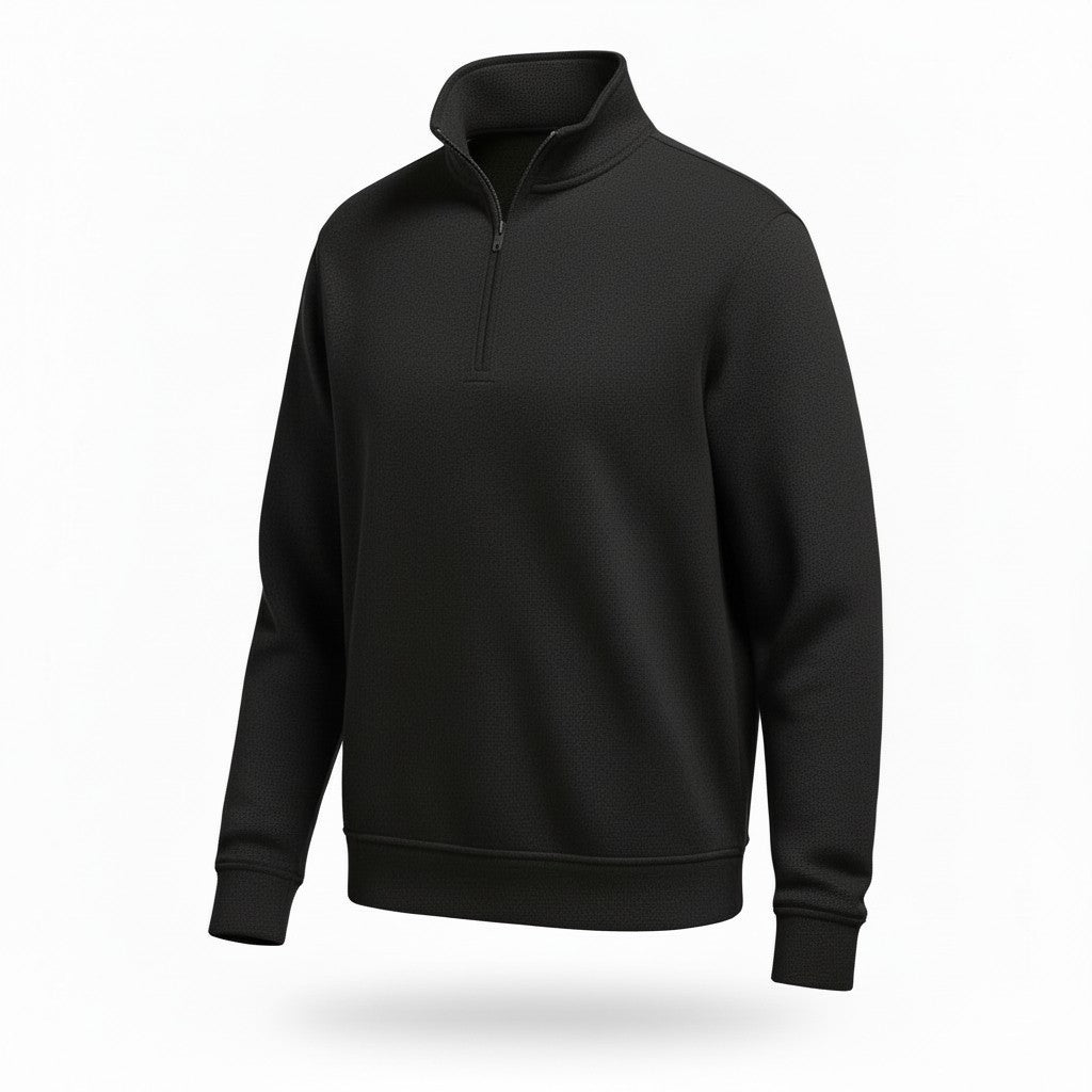 Wrangler Mens Quarter Zip Blue Large