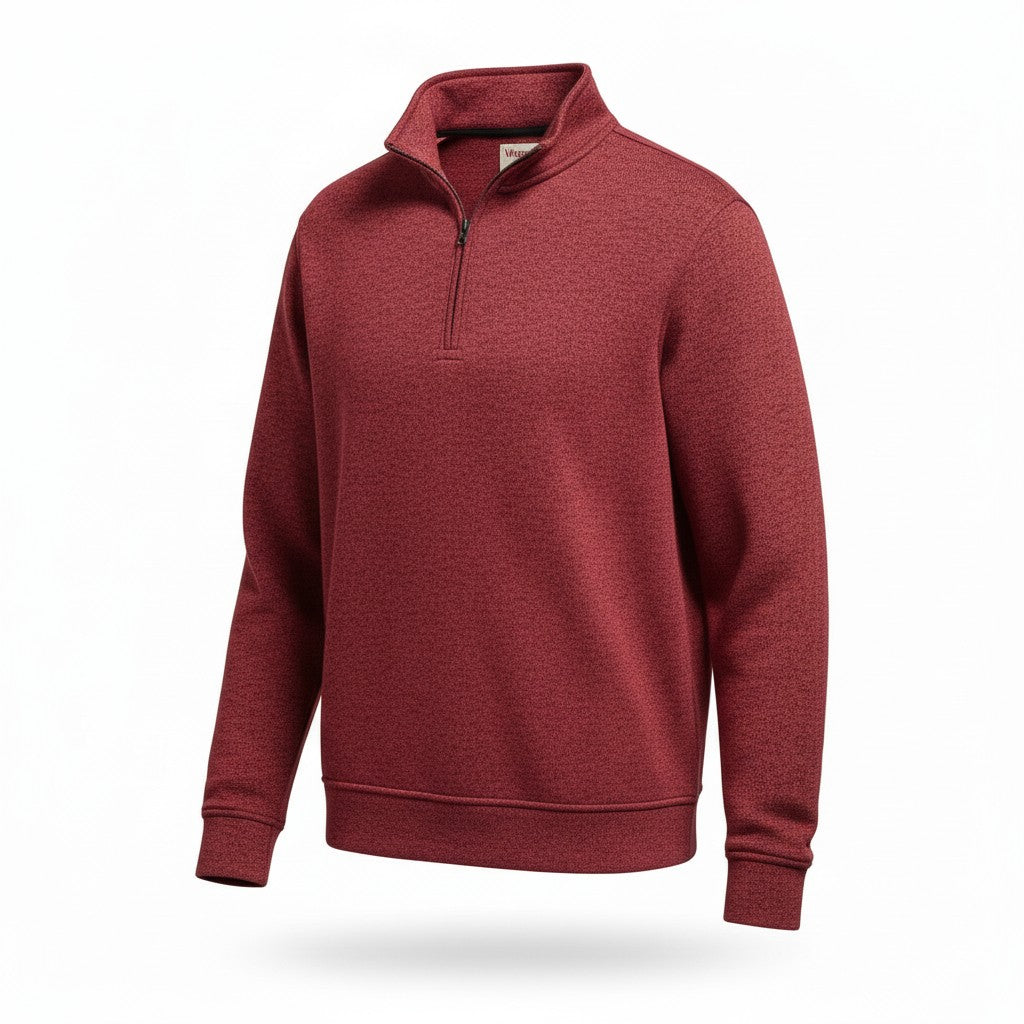 Wrangler Mens Quarter Zip Blue Large
