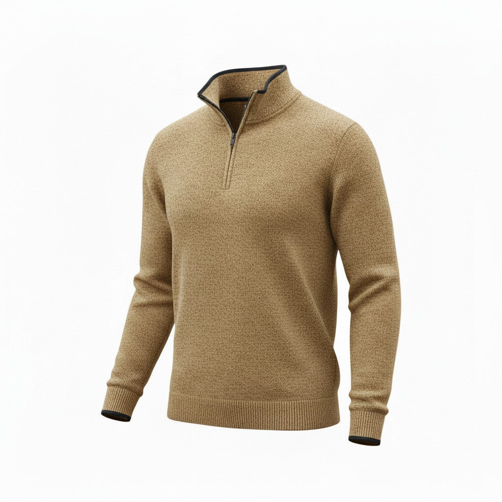 Wrangler Mens Quarter Zip Blue Large