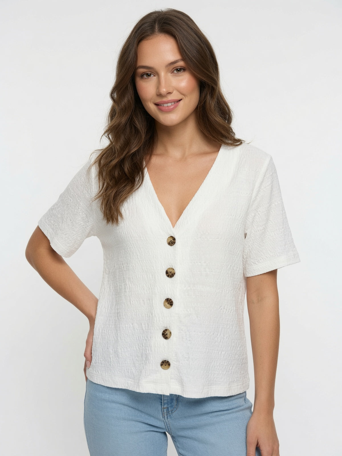 Button Through Top