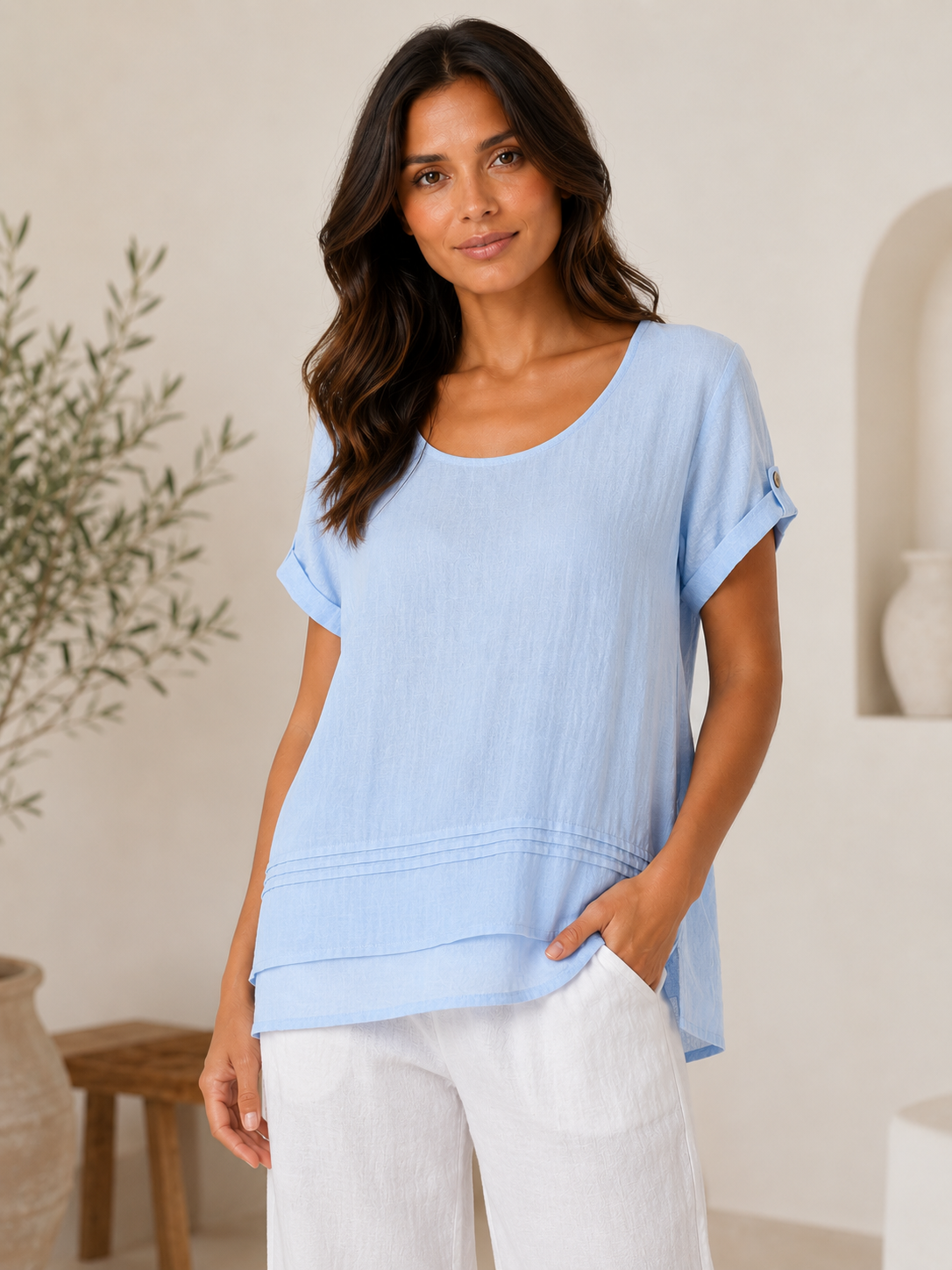 Short Sleeve Tunic Top
