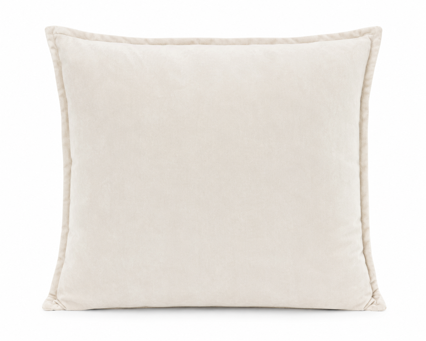 Cotton Velvet Cushion - Neutral