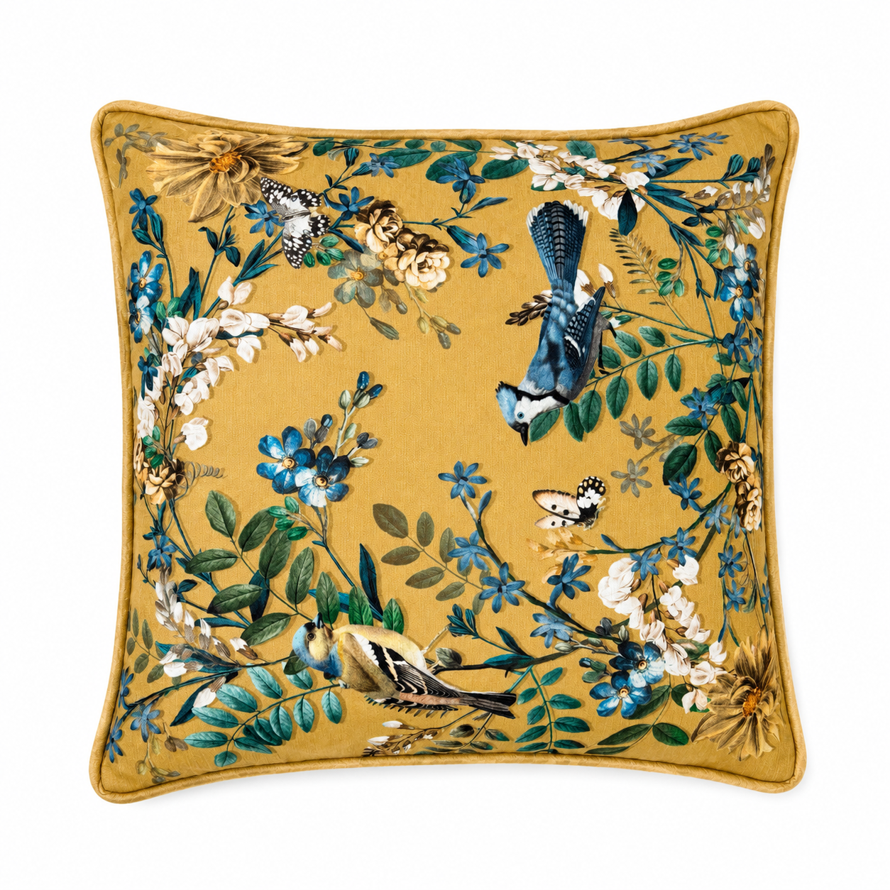 Floral Chenille Cushion