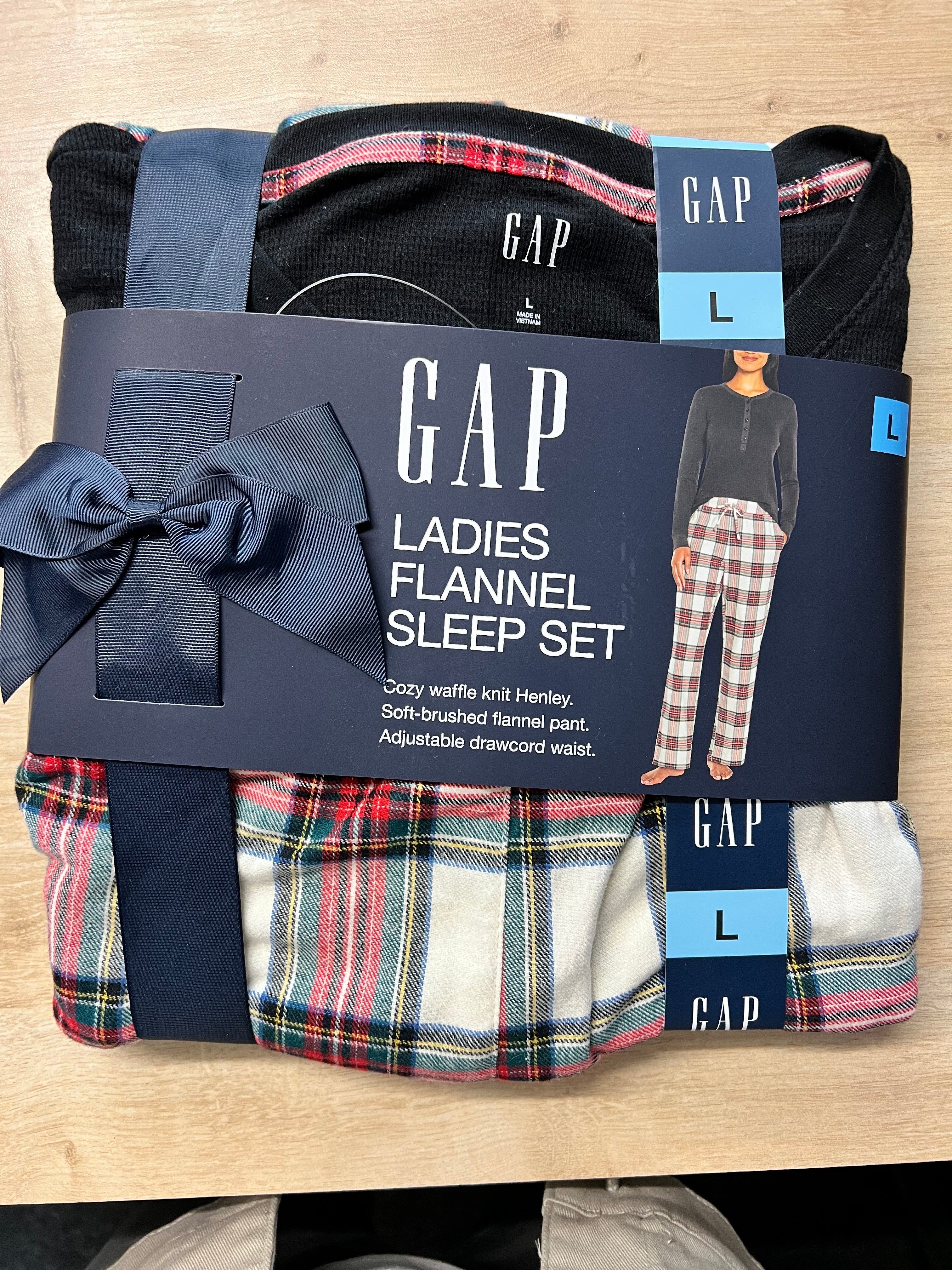 GAP Checked Long Sleeve Pyjamas, 3 Colours