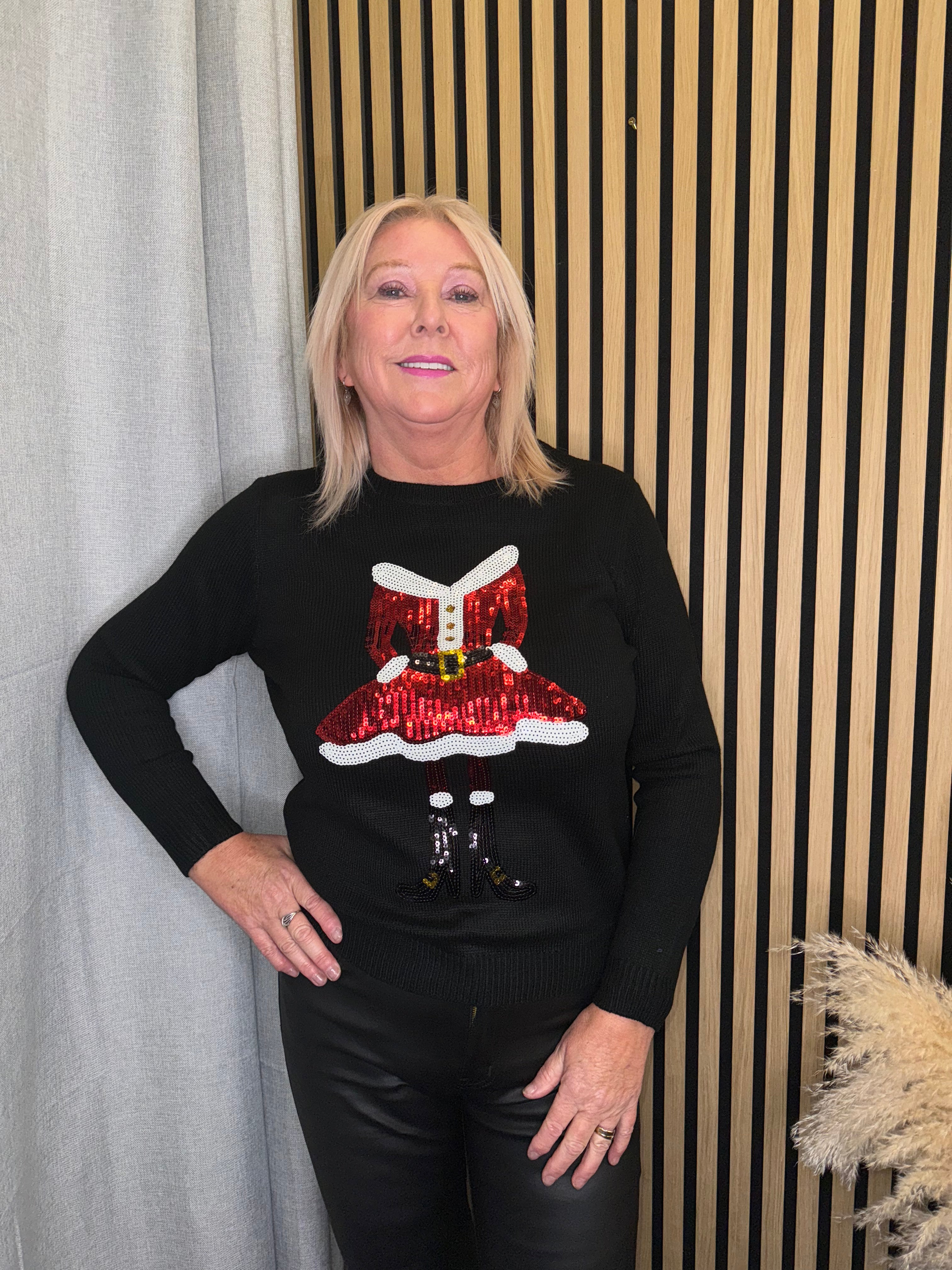 Mrs Claus Christmas Jumper, 2 Colours