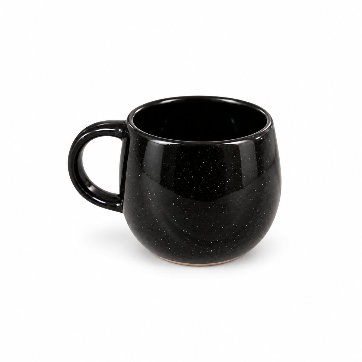 Black Speckled Glaze Mug centred on a white background