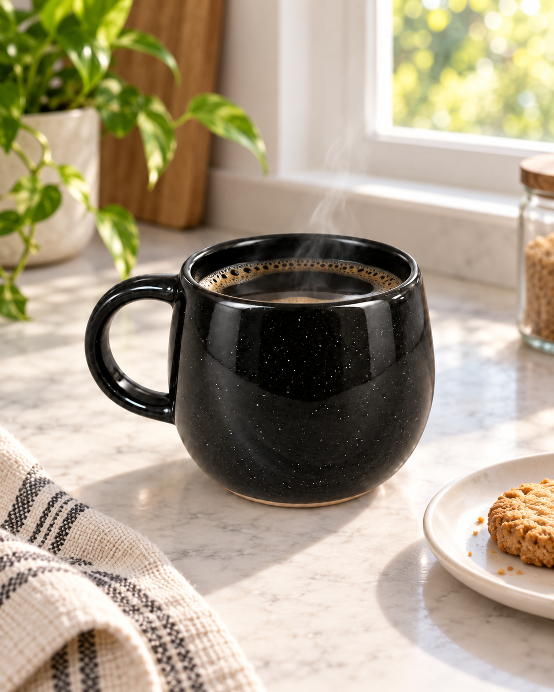 Black Speckled Glaze Mug – second product view