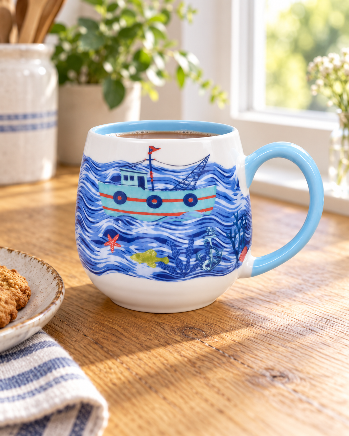 Blue Harbour Print Mug – second product view