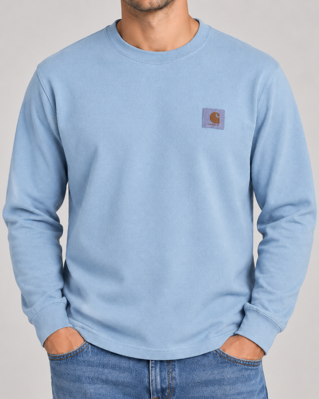 Carhartt Nelson Tops – Light Blue – second product view