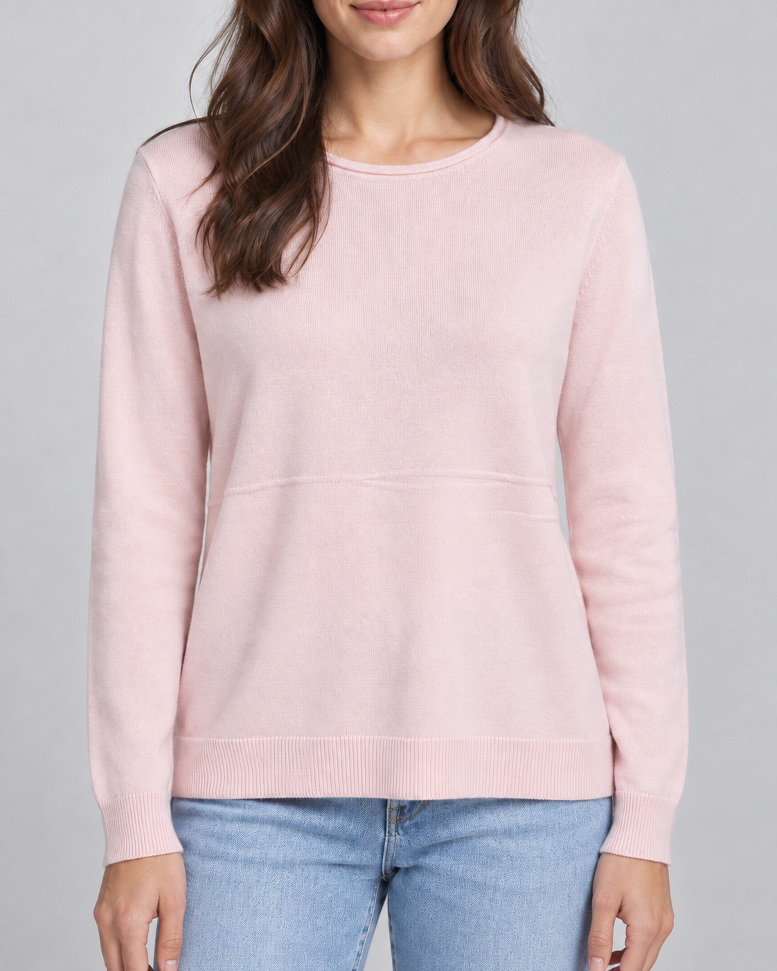 Cashmere Blend Jumper – Pale Pink – second product view