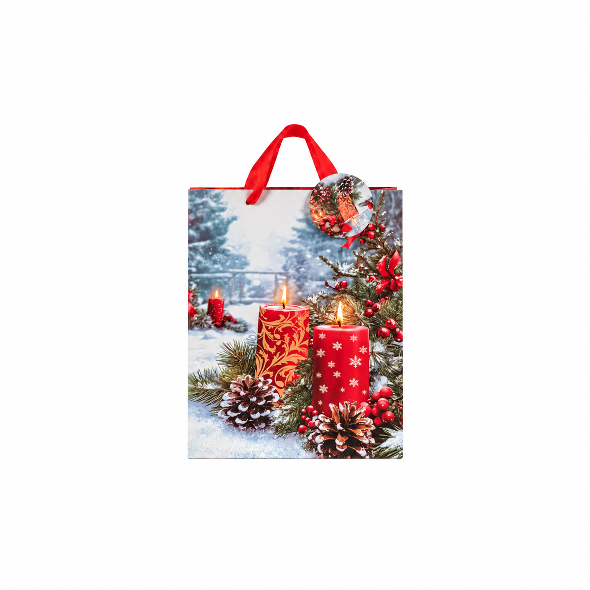 Red Candles Gift Bag L
