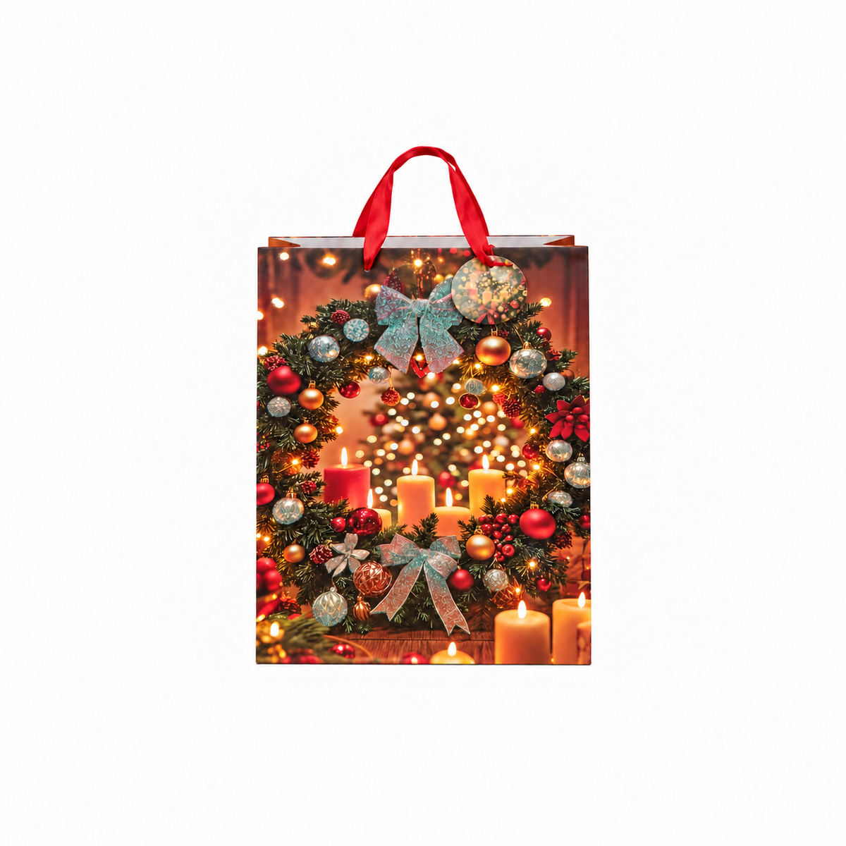 Wreath & Candles Gift Bag XL