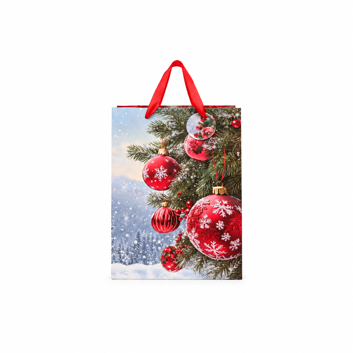 Red Baubles Gift Bag XL