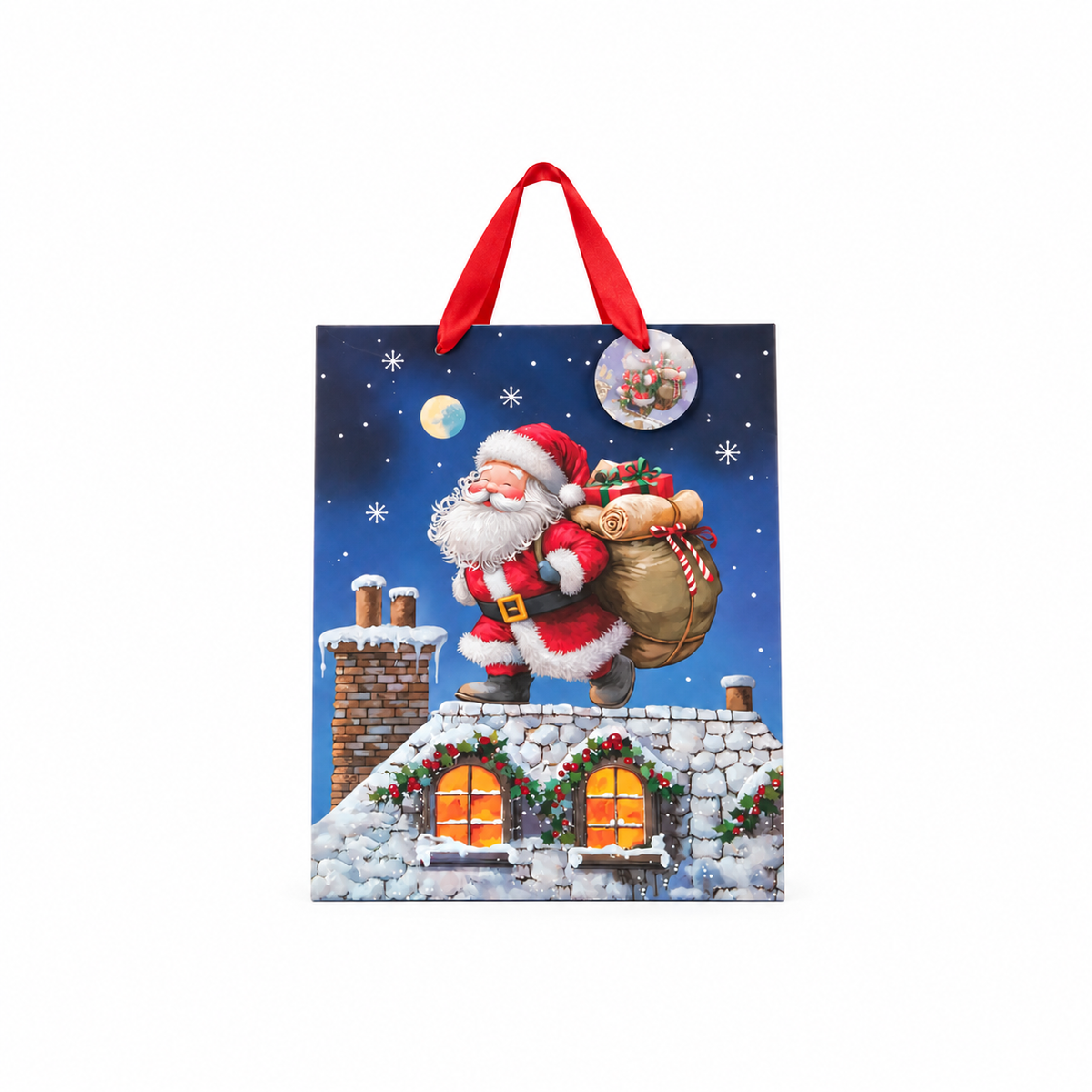 Rooftop Santa Gift Bag XL