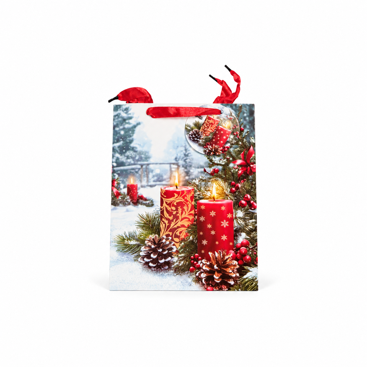 Festive Candles Gift Bag M