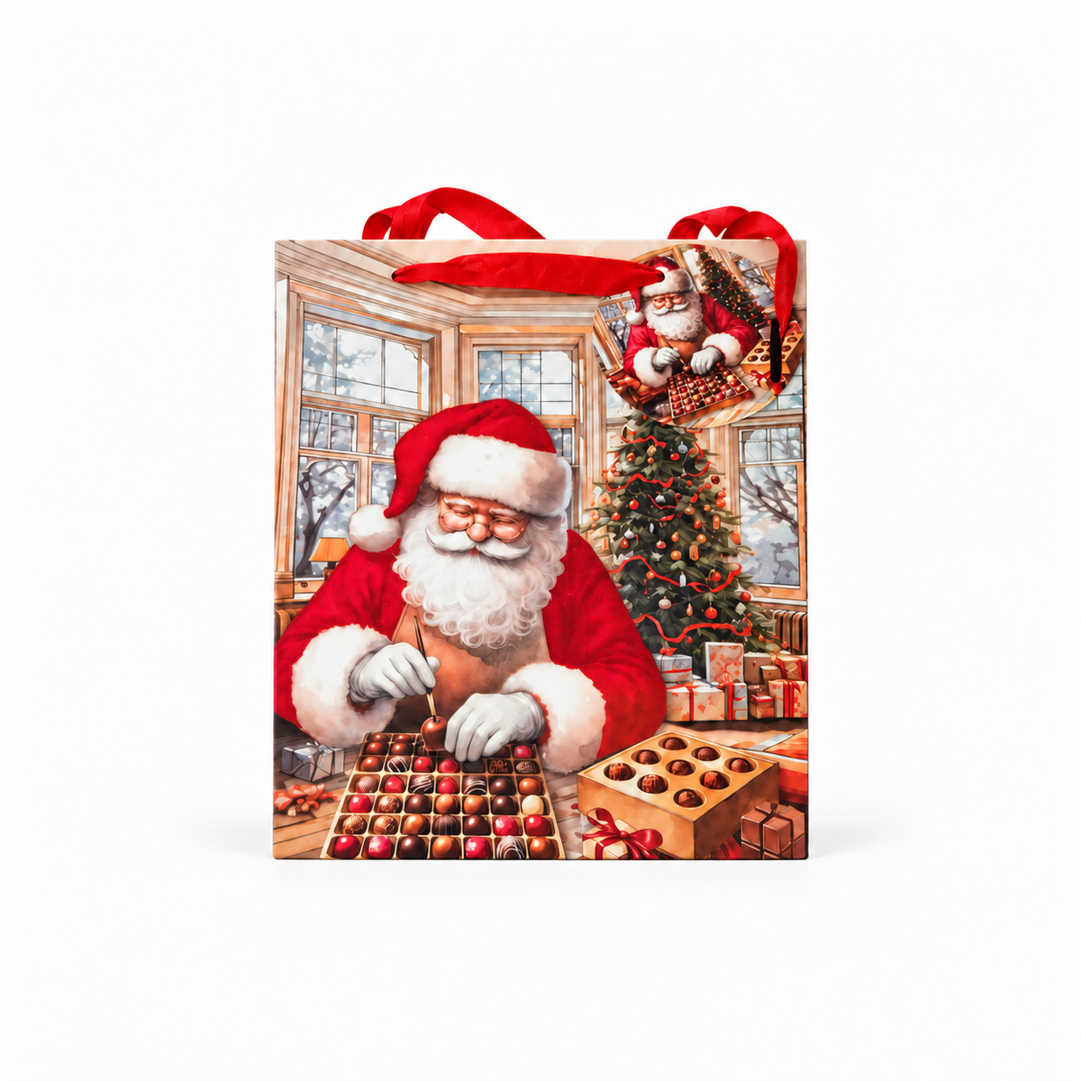 Santa Chocolates Gift Bag M