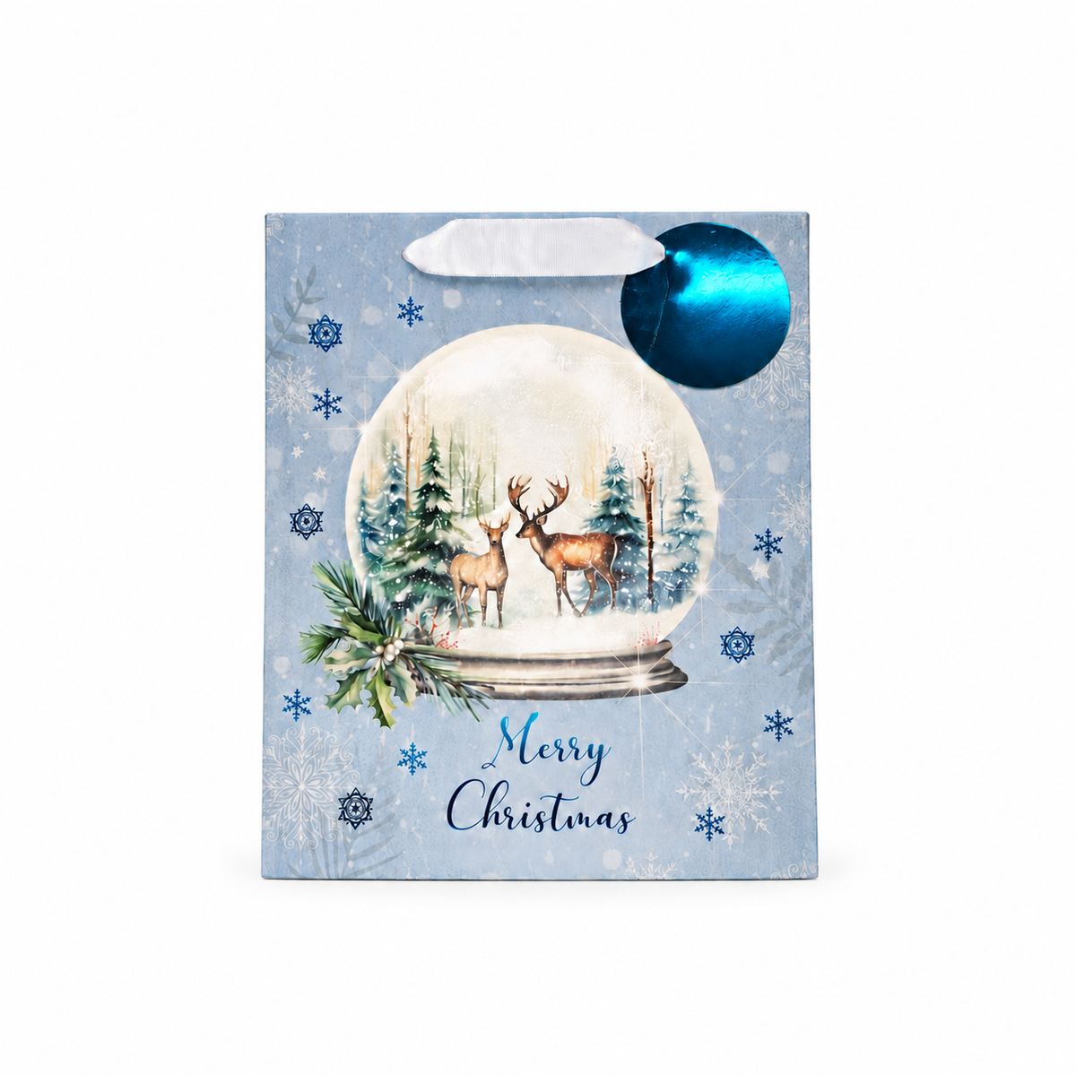 Deer Snow Globe Gift Bag M