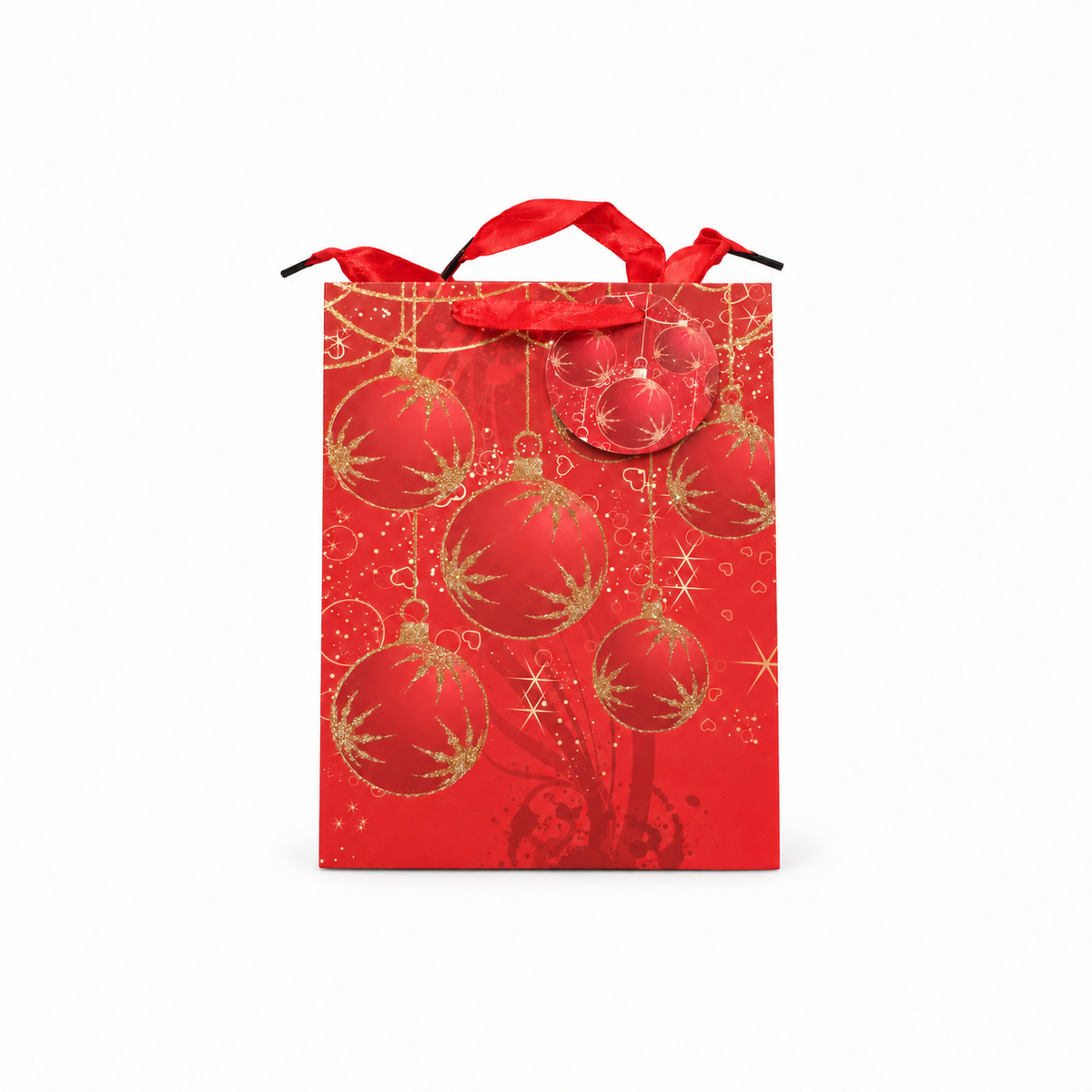 Red Baubles Gift Bag M