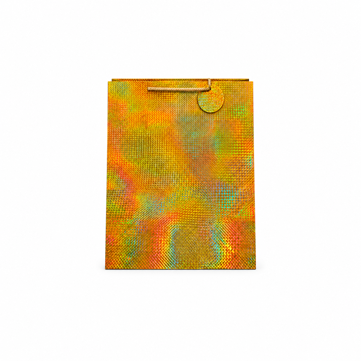 Gold holographic XL gift bag