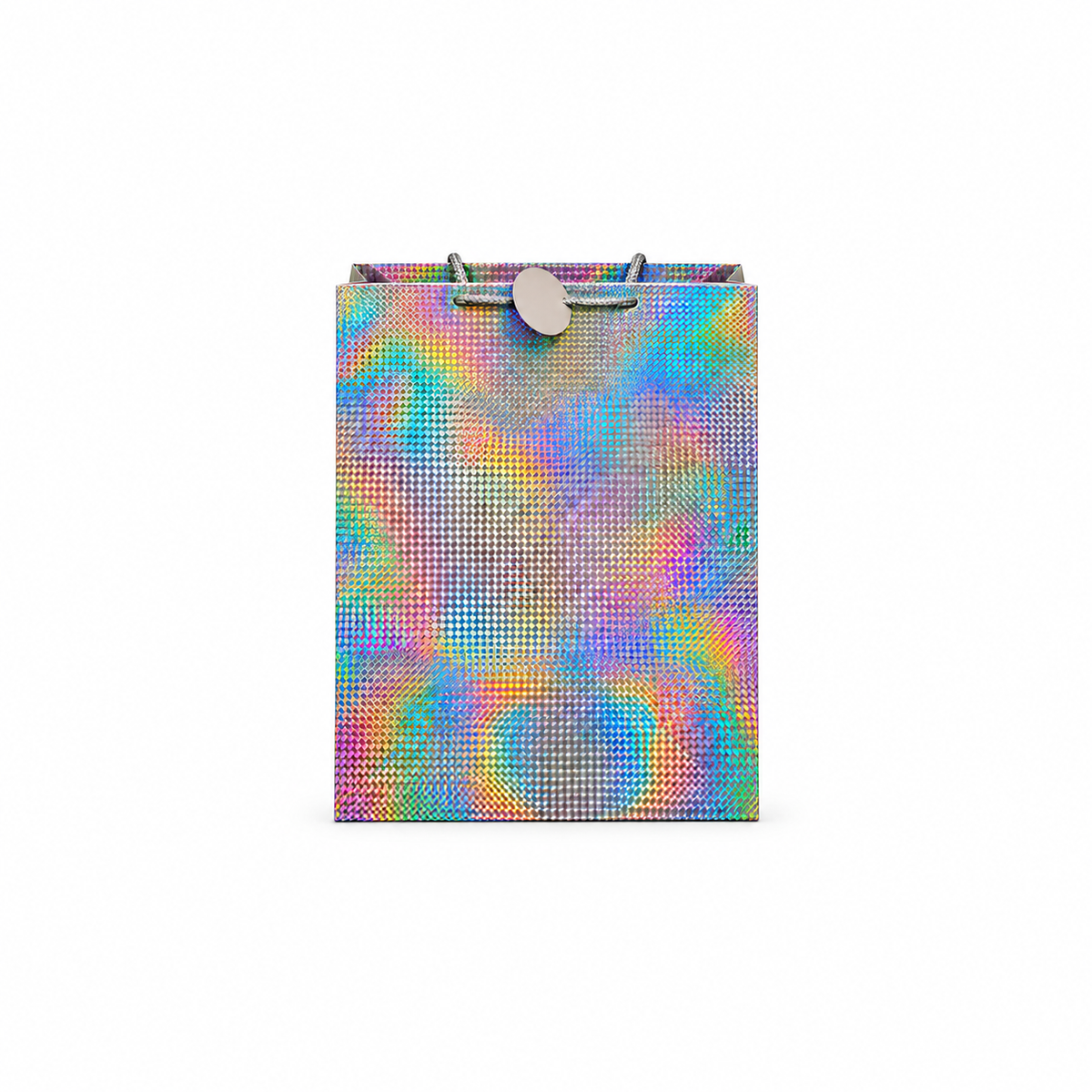Silver holographic XL gift bag