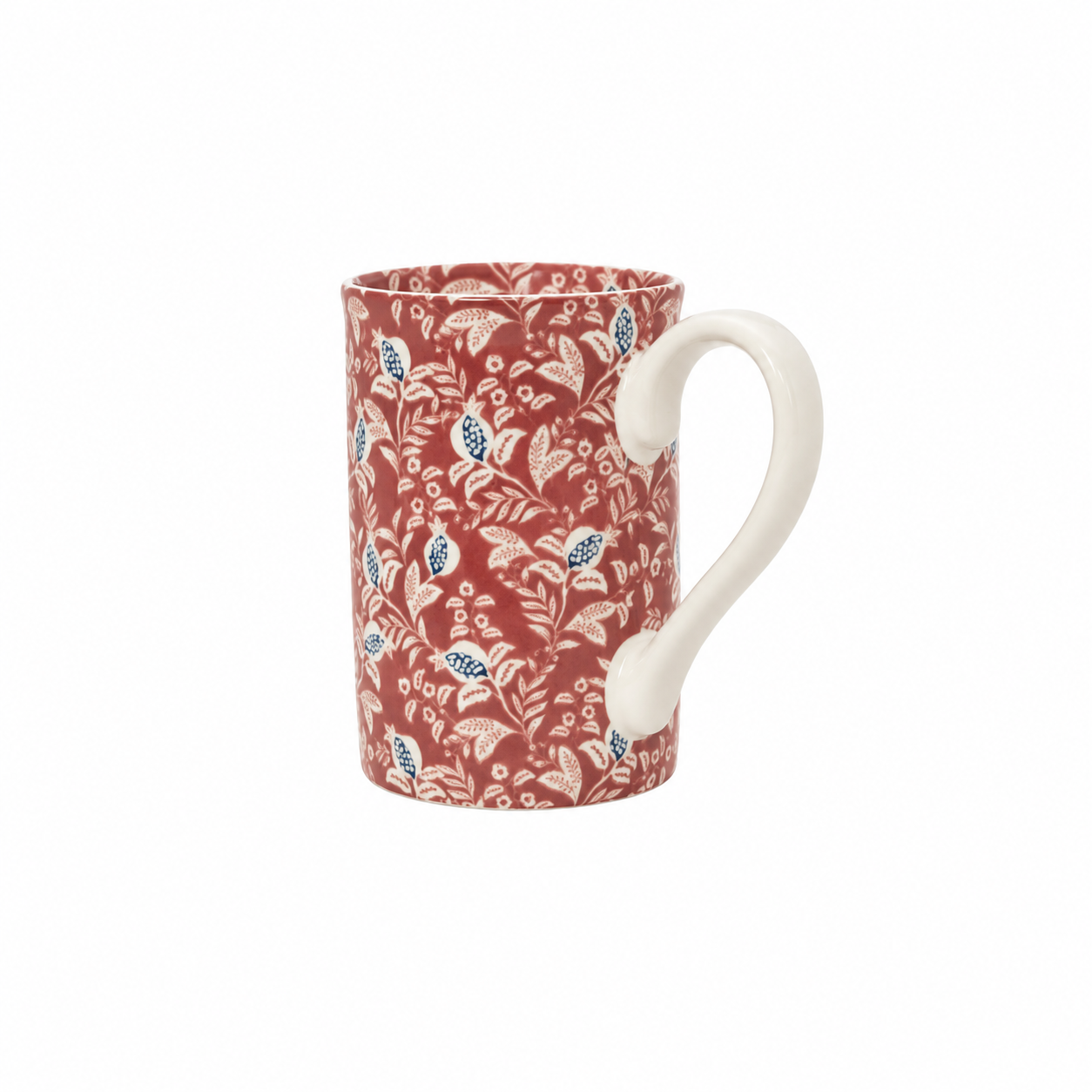 Rust Floral Mug
