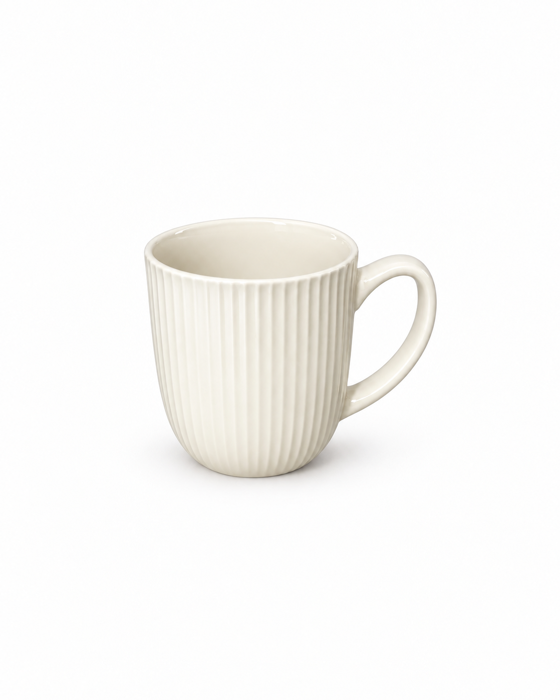 Ribbed Mug - Cream
